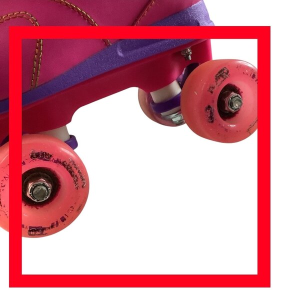 Crazy Skates Dream Girls Roller Skates Led Lights Size US 2 Pink Rainbow Wheels - Picture 11 of 16